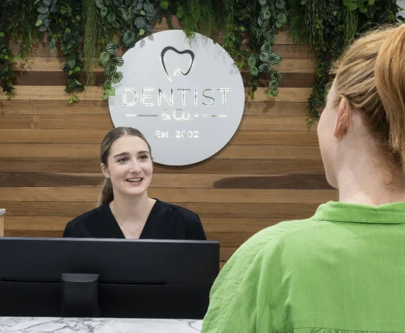 Dentist & Co clinic photography styled into premium website layout